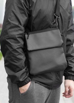 Мужская сумка мессенджер через плечо с кобурой для оружия тактический барсетка планшетка черная tactic tablet