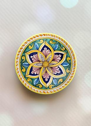 Держатель для смартфона / планшета попсокет popsocket желтый :: узор (принт 4_5)