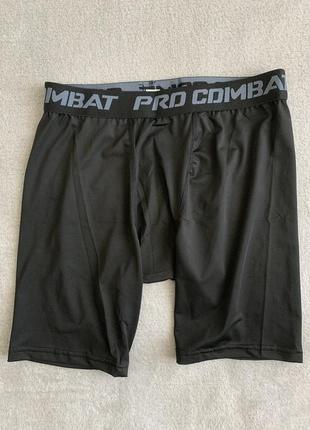 Термо компрессионные спортивные шорты трусы мужские pro combat