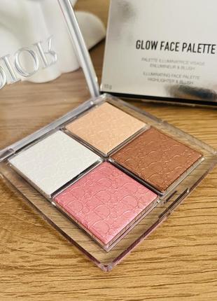 dior backstage glow face palette 001 universal highlight blush 2299 163590501