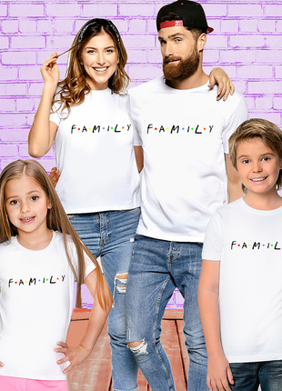 Футболки фемілі лук family look для всієї родини з принтом "family. сім'я push it4 фото