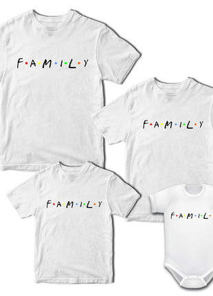 Футболки фемілі лук family look для всієї родини з принтом "family. сім'я push it4 фото