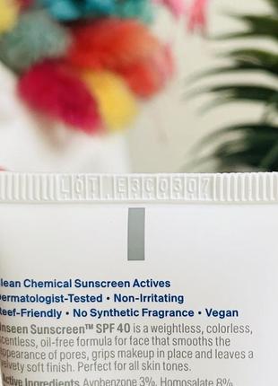 Оригінал сонцезахисний крем для обличчя supergoop unseen sunscreen spf 40 оригинал солнцезащитный крем3 фото