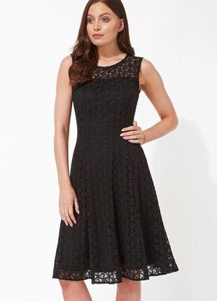 Черное платье кружевное платье от roman, размер xxl