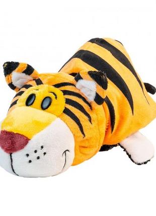 М'яка іграшка з паєтками 2 в 1 - zooprяtki - слон - тигр (30 cm)