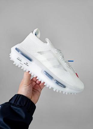 Кросівки adidas nmd s1 white\blue