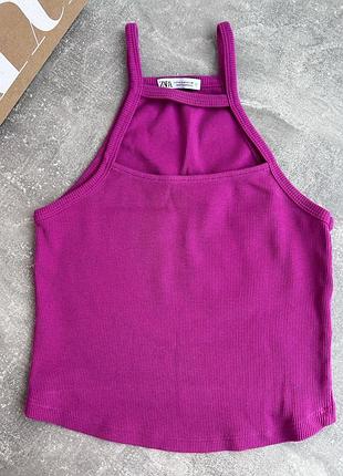 Zara фантастическая фиолетовая майка 🩷💜 очень красивый и насыщенный цвет