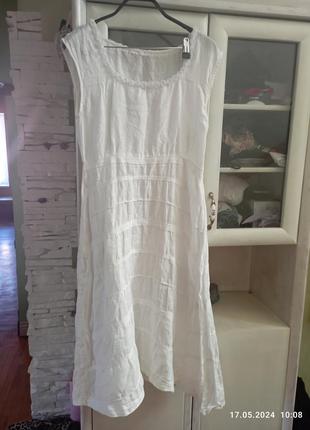 Шикарное льняное платье от veronica damiani