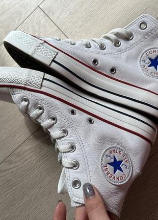 Кеды кожаные converse all star, унисекс 37,5 оригинал