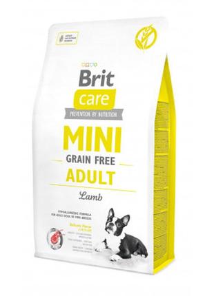 Сухой корм для собак brit care gf mini adult lamb 2 кг (8595602520107)