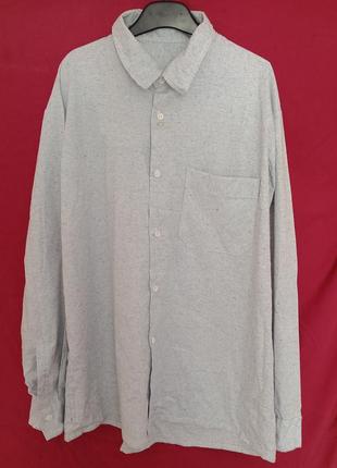 В винтажном стиле тоненькая лёгкая рубашка рябистая  рябчтая в точечку