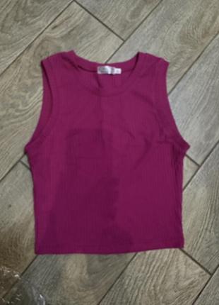 Новый кроп топ в рубчик