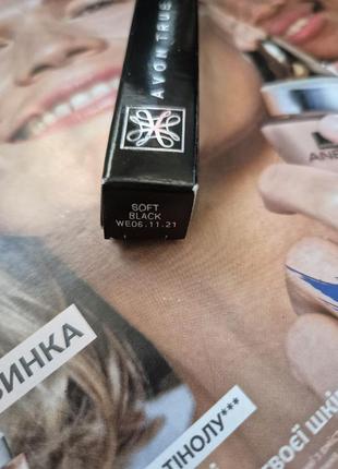 Карандаш для бровей avon soft black