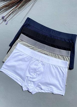 Чоловічі труси боксери calvin klein набір чоловічих трусів кельвін кляйн чоловіча спідня білизна в пакованні
