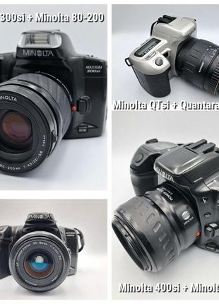Автофокусна плівкова камера minolta maxxum з автофокусною оптикою