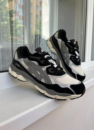 Asics gel-nyc black white grey