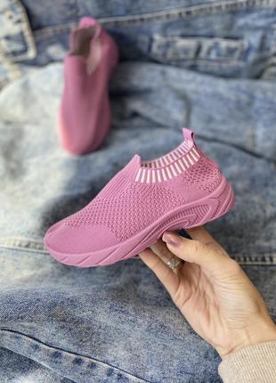 Мокасини для дівчинки, кросівки сітка, кеди дитячі