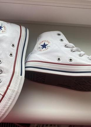 Кеды подростковые converse оригинал белые, 34 р