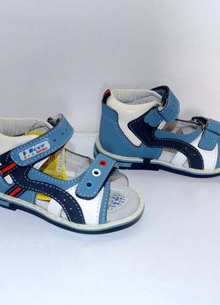 Босоніжки ортопедичні сандалі для хлопчика b&amp;g little deer