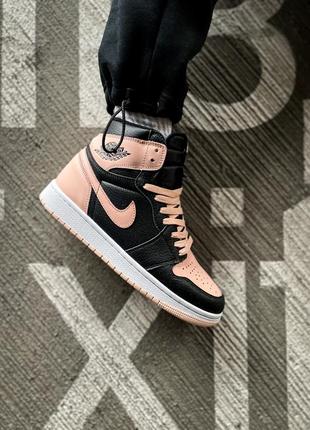 Женские кроссовки nike air jordan 1 retro high crimson tint 36-37-38-39-40-41