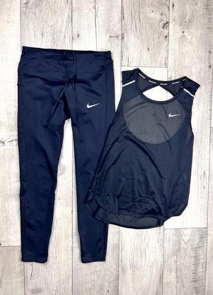 Nike dri-fit спортивный костюм s размер m женский