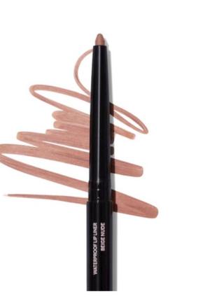 Водостійкий олівець-лайнер для губ бежевий нюд (матовий)