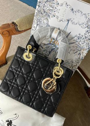 Сумка dior lady d-lite black