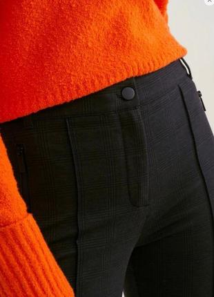 Стильные брюки джерси из эластичной ткани h&m этикетка