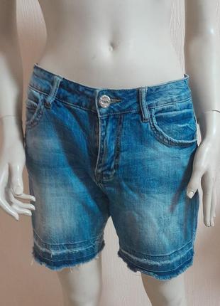 Стильные джинсовые шорты синего цвета vanver denim jeans, 💯 оригинал