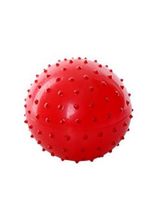 Мяч массажный ms 0022, 4 дюйма (красный)1 фото