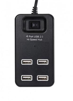 Usb хаб на 4 порта usb 2.0 p-1601 чёрный pro_149