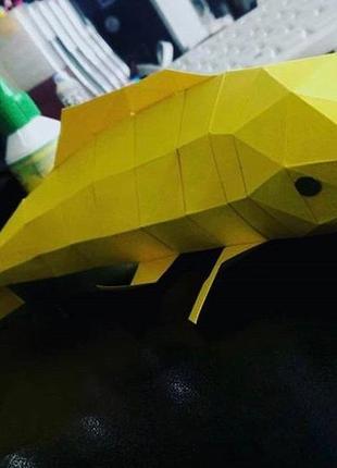 Paperkhan оригинальный подарок 3d рыба рыбка паперкрафт papercraft набор для творчества игрушка сувен