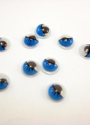 Глазки подвижные, 8 мм., , сині,  (кл8)