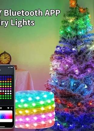 Розумна led гірлянда 10м, 100 led: з bluetooth керуванням