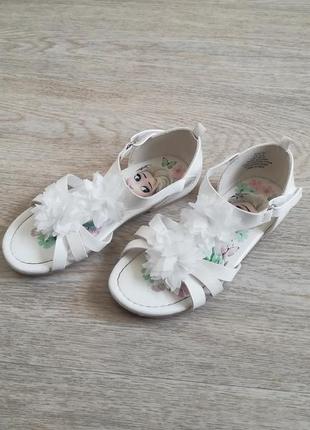 Босоножки сандалии белые h&m анна и эльза 29 размер