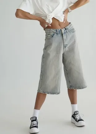 Женские джинсовые шорты багги бриджи