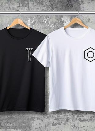 Парная футболка с принтом - винтовка!