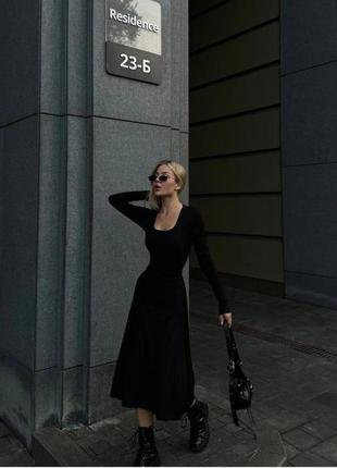Черное женское платье мустанг no brand