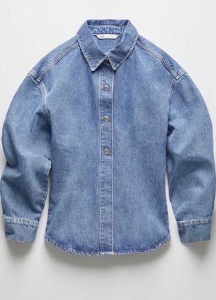 New collection. очень стильная женская джинсовая рубашка/куртка/пиджак от zara.