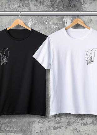 Парні футболки з принтом - доторк!