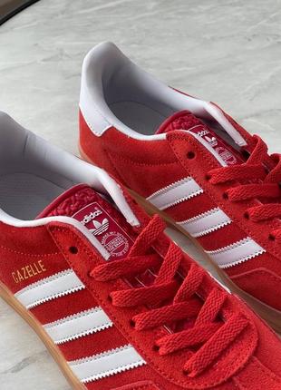Adidas gazelle indoor red deals