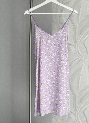 Атласна міні сукня на боетелях primark sleep dress