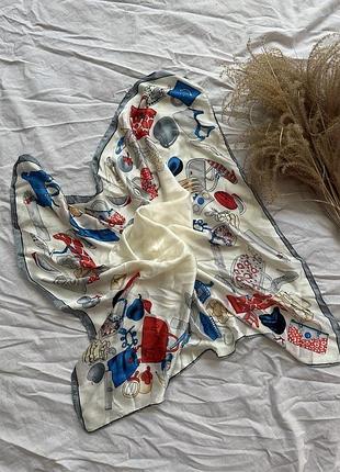 Креативна шовкова хустка/стильна якісна хустка