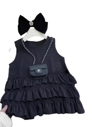 Дитяча чорна сукня
