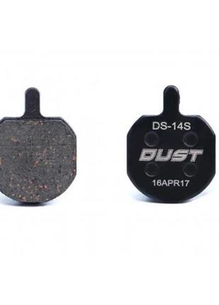 Гальмівні колодки dust ds-14s напівметал, disc, чорний (brs-025)