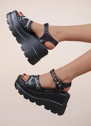 Босоножки гранж панк туфли y2k dollskill