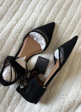 Нові туфлі zara зара із зав‘язками