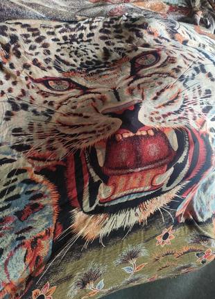 Покривало платок тигр 240 220 віскоза