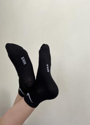 Шкарпетки унісекс чорні nike середні туреччина 36-40 універсал