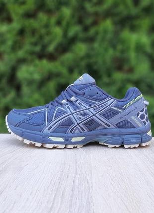 Asics gel kahana 8 темно серые с салатовым